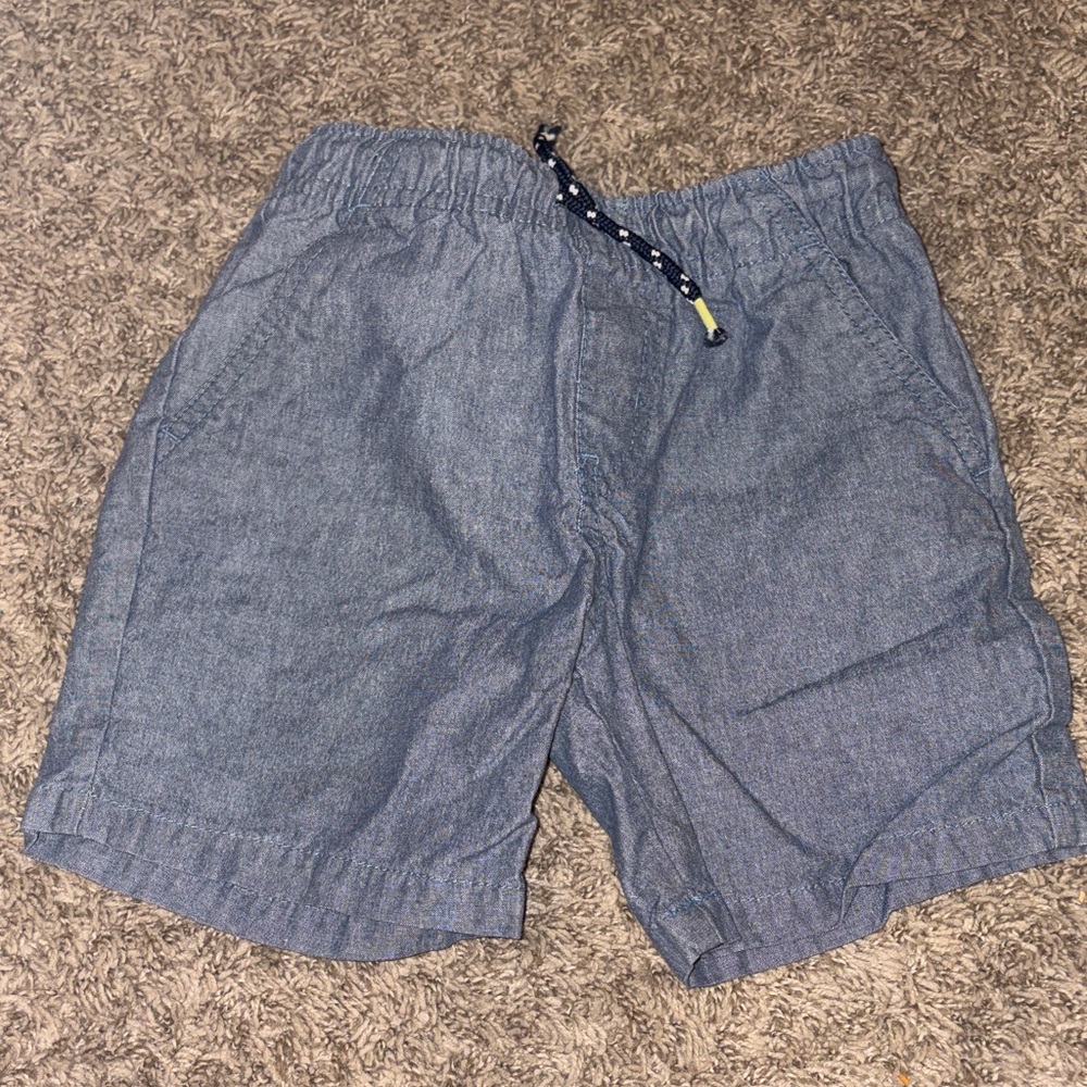 Cat & Jack Chambray Elastic Waist Shorts - Blue